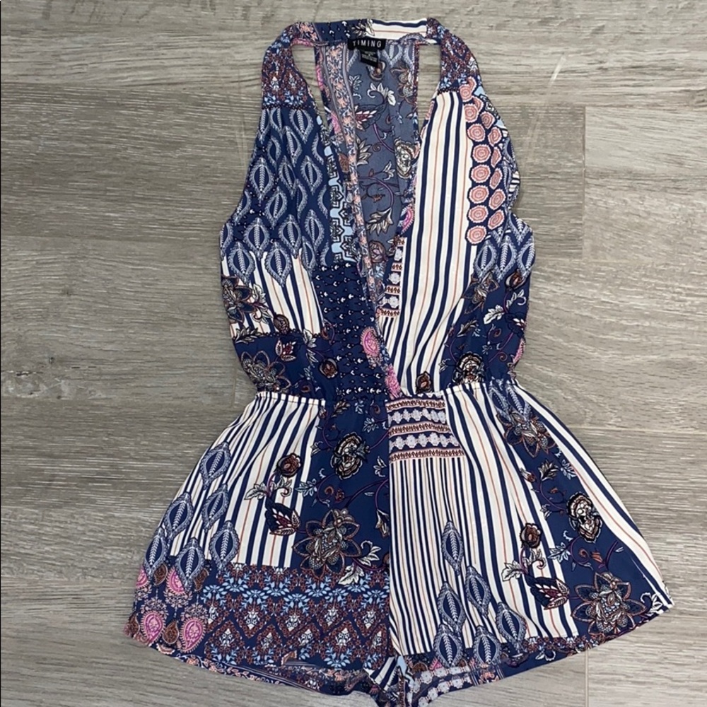 Printed Romper